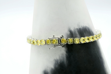 Load image into Gallery viewer, Tennis  Yellow Bracelet ( Plata )