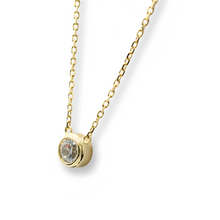 Load image into Gallery viewer, Single Diamond Necklace ( Oro 10k )