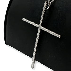 Silver Cross Necklace ( Plata )