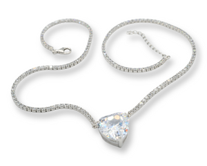 Silver Heart Necklace ( Plata )