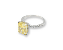 Load image into Gallery viewer, Cindy Yellow Ring / Anillo (Plata 925)
