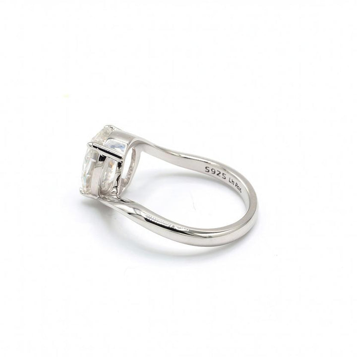 Serena Moissanite Ring Sterling Silver 925