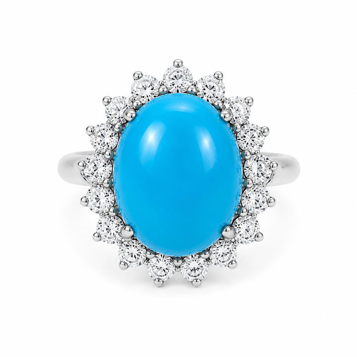 Princess Turquoise Ring 925