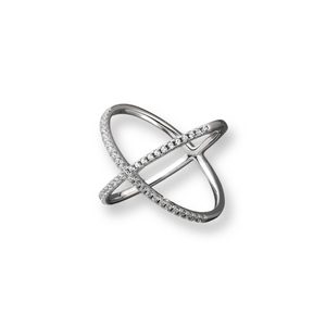 Diamond X Ring / Anillo ( Plata )