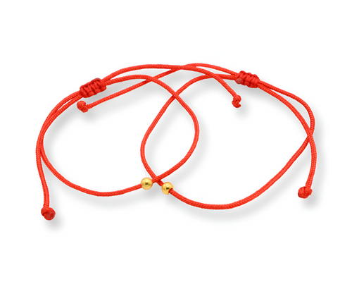 Red Cord Bracelet ( Oro )