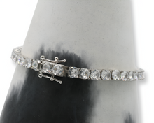 Load image into Gallery viewer, Clear Tennis Bracelet ( Plata )
