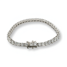 Load image into Gallery viewer, Clear Tennis Bracelet ( Plata )