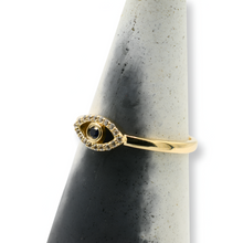 Load image into Gallery viewer, Evil Eye Ring / Anillo ( Oro 10k )