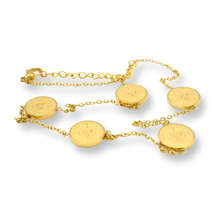 Mini Cuban Coin Choker