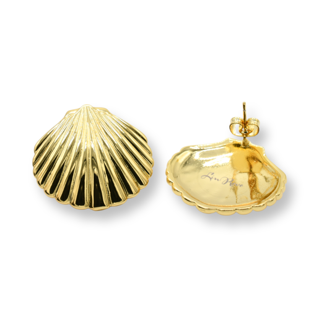 Brass Shell Earrings