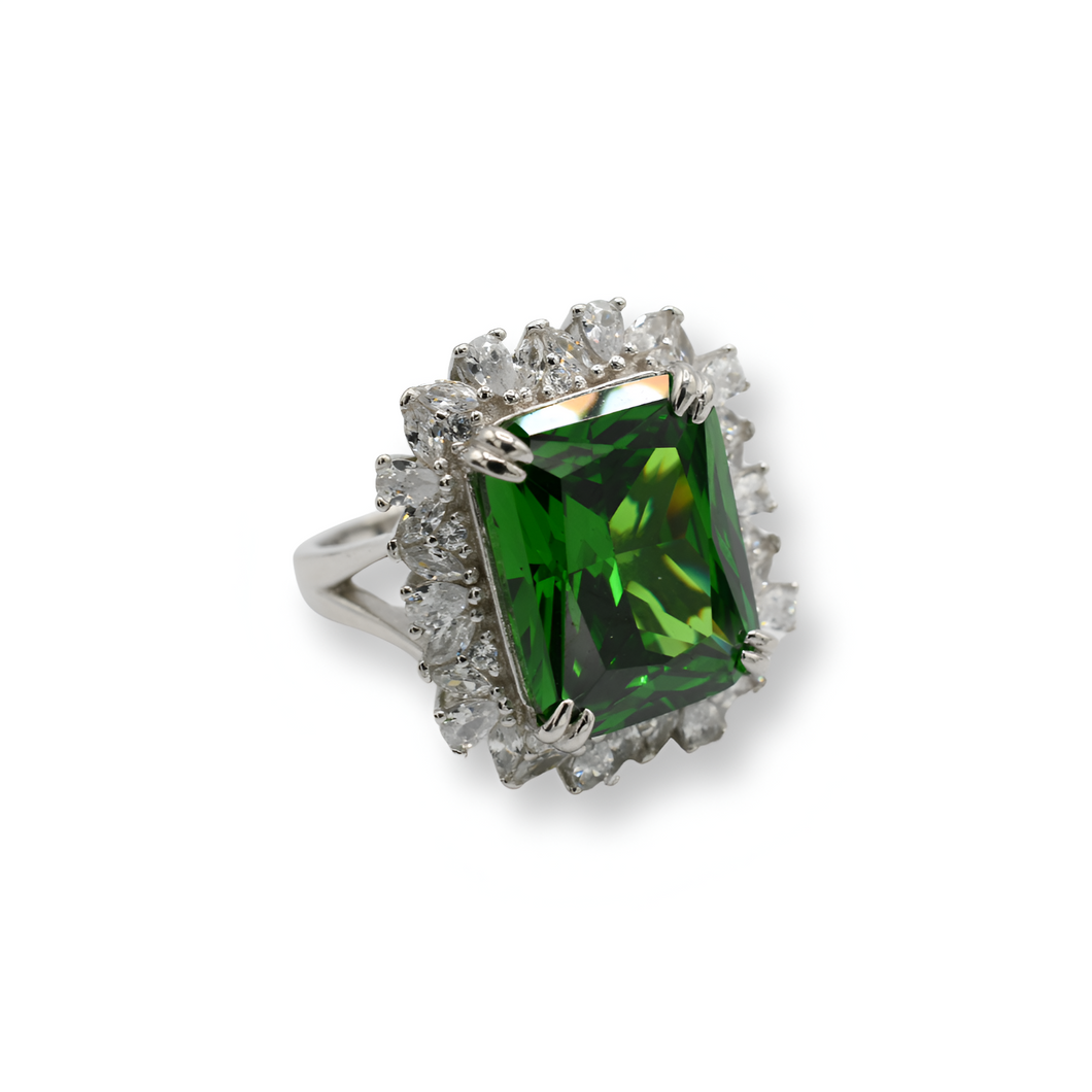 Mega Green Ring / Anillo ( Plata )