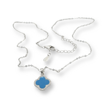 Load image into Gallery viewer, Lucky Charm Turquoise Necklace ( Plata )