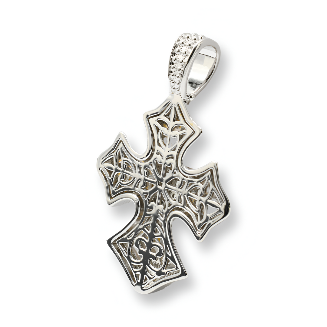 Mega  Two Tone Cross Pendant