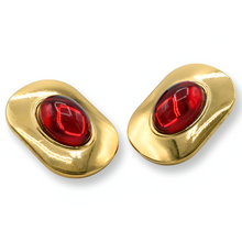 Load image into Gallery viewer, Red Ela Earrings (no return)