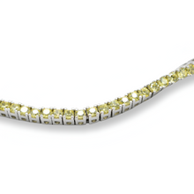 Load image into Gallery viewer, Mini Yellow Tennis Bracelet ( Plata )
