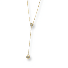Load image into Gallery viewer, Hanging Diamond Necklace ( Oro 10K)