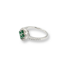 Load image into Gallery viewer, Little Green Flower Ring / Anillo ( Plata )