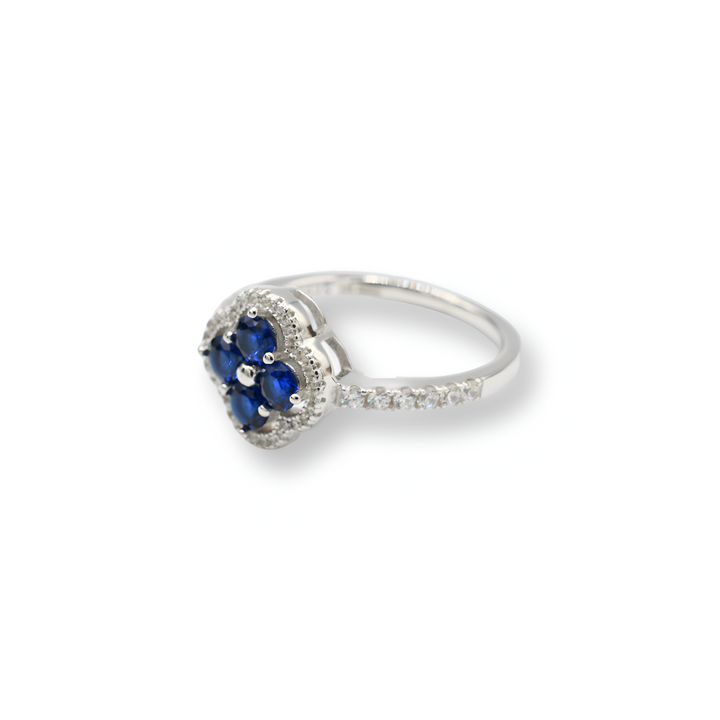Little Blue Flower Ring / Anillo ( Plata )