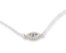 Load image into Gallery viewer, Dainty Evil Eye Necklace ( Plata )