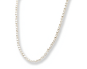 Silver Pearl Necklace ( Plata )