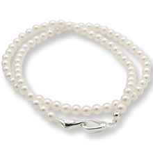 Load image into Gallery viewer, Silver Pearl Necklace ( Plata )
