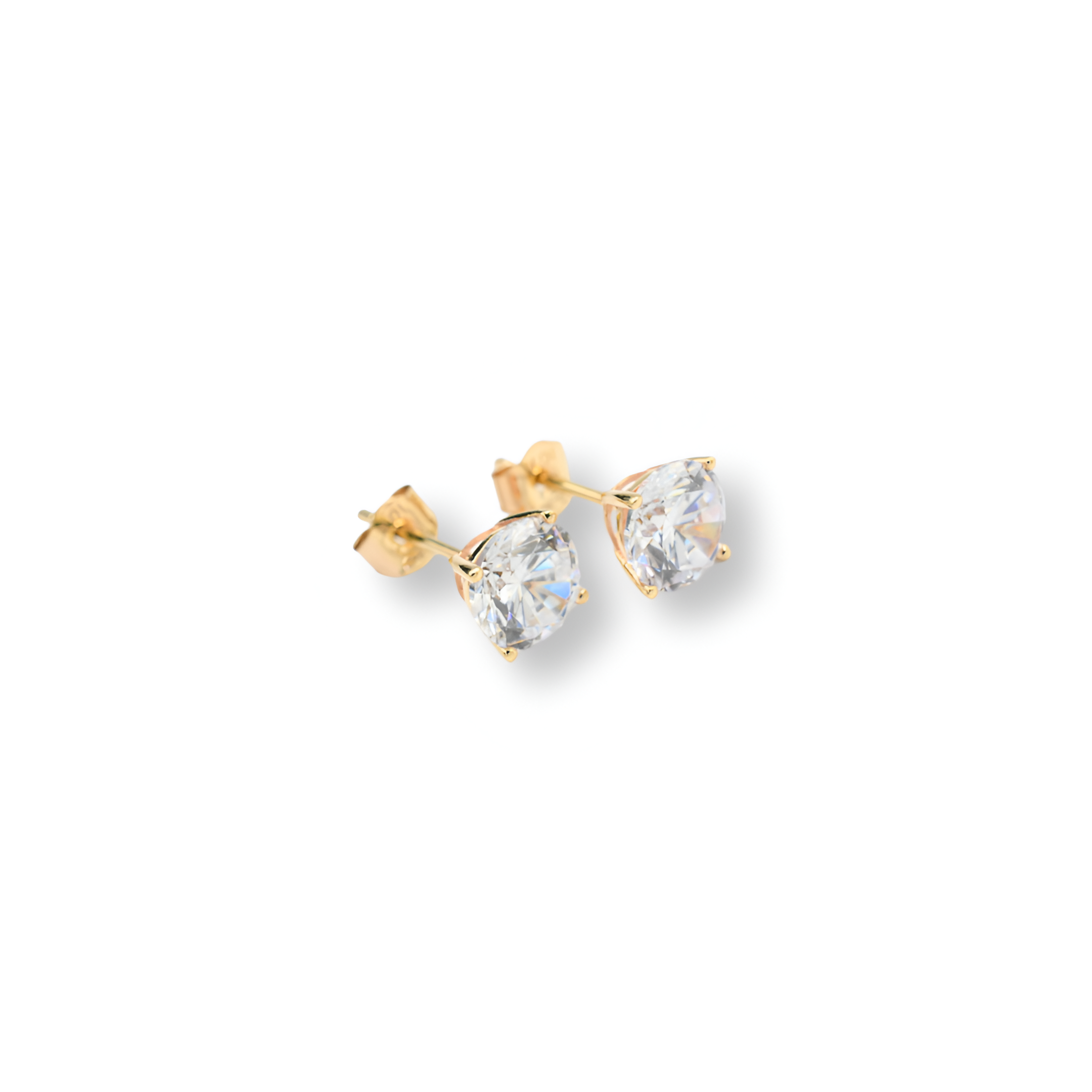 Gold Stud Earrings ( Oro 10k ) – LinReveStyle