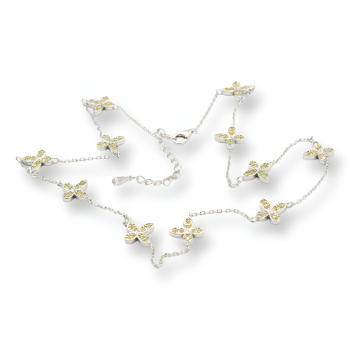 Yellow Adaline Necklace ( Plata )