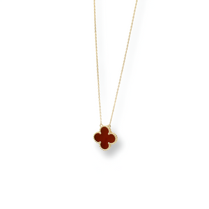 Red Lucky Charm Necklace ( Oro 10K )