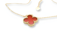 Load image into Gallery viewer, Red Lucky Charm Necklace ( Oro 10K )