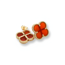 Load image into Gallery viewer, Lucky Red Charm Earrings ( Oro 10k )