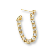 Load image into Gallery viewer, Tennis Earrings ( Oro 10k )