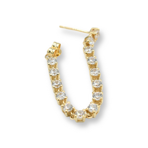 Tennis Earrings ( Oro 10k )