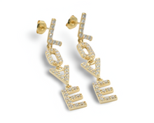 Load image into Gallery viewer, Love Earrings ( Oro 10K )
