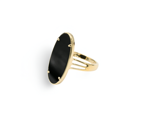 Black Onyx Ring / Anillo ( Oro 10K )
