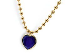 Load image into Gallery viewer, Blue Ball Chain Necklace