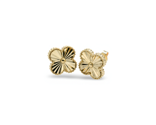 Gold Lucky Charm Earrings ( Oro 10K )