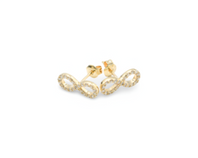 Load image into Gallery viewer, Mini Infinity Earrings Oro 10K