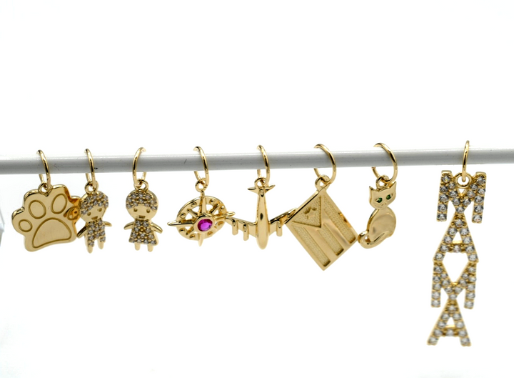 Mini Charm Pendants ( Oro 10K