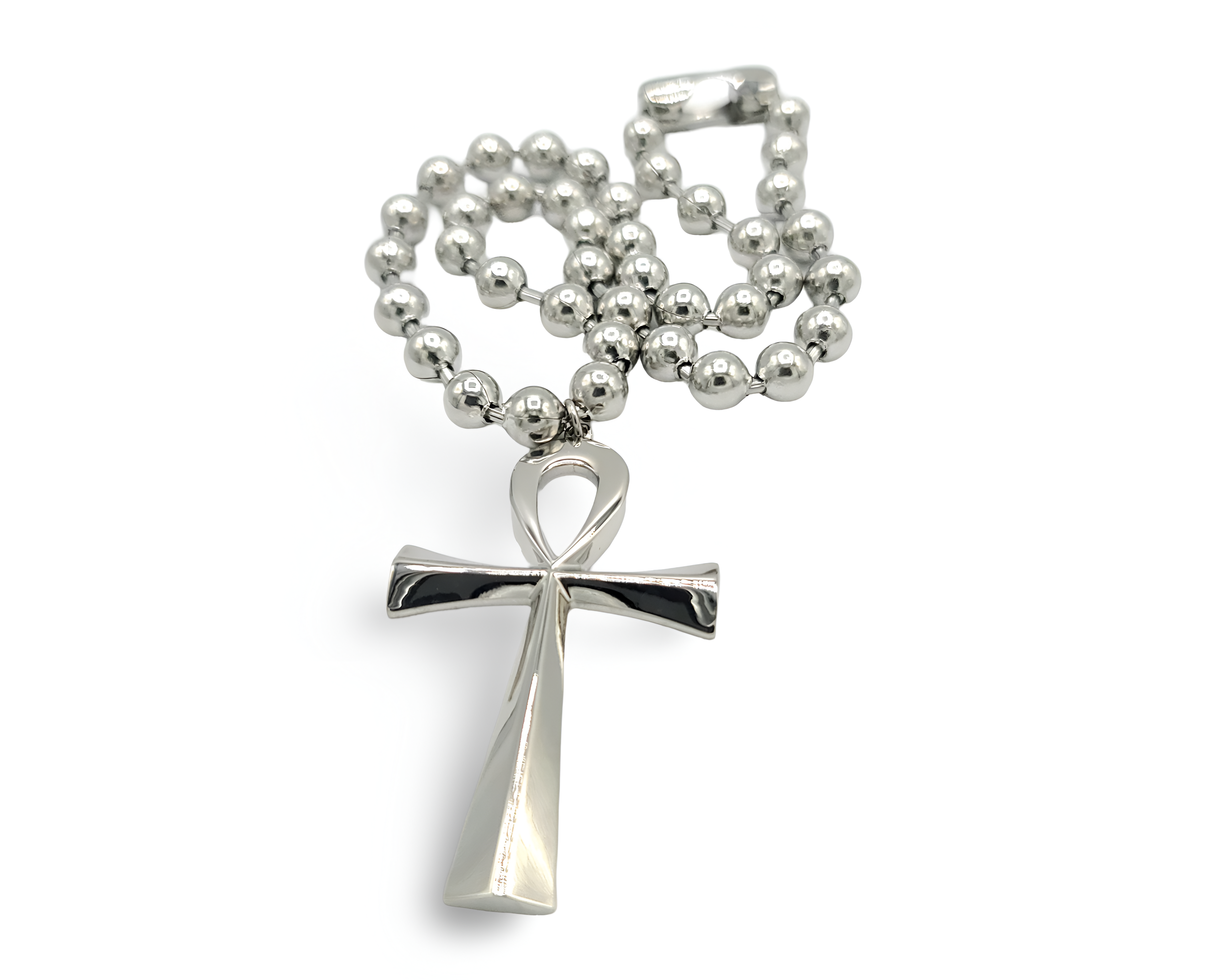 Silver Ankh Cross Necklace – LinReveStyle