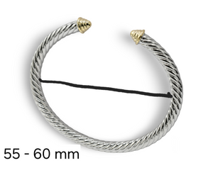 Renaissance Bangle  Plata Oro 10K