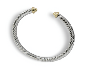 Renaissance Bangle  Plata Oro 10K