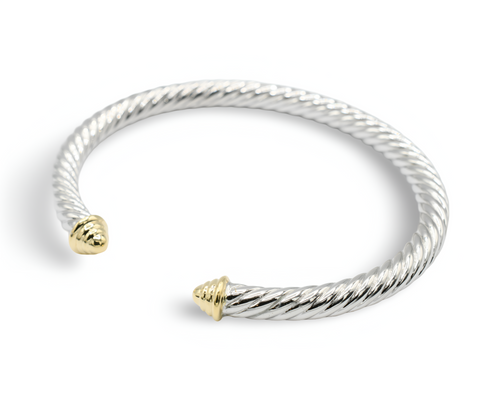 Renaissance Bangle  Plata Oro 10K