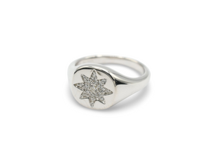 Mini Compass Ring / Anillo Plata