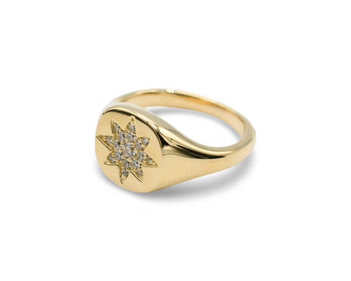 Mini Compass Ring / Anillo Oro 10K