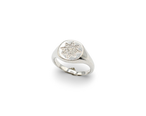 Mini Compass Ring / Anillo Plata