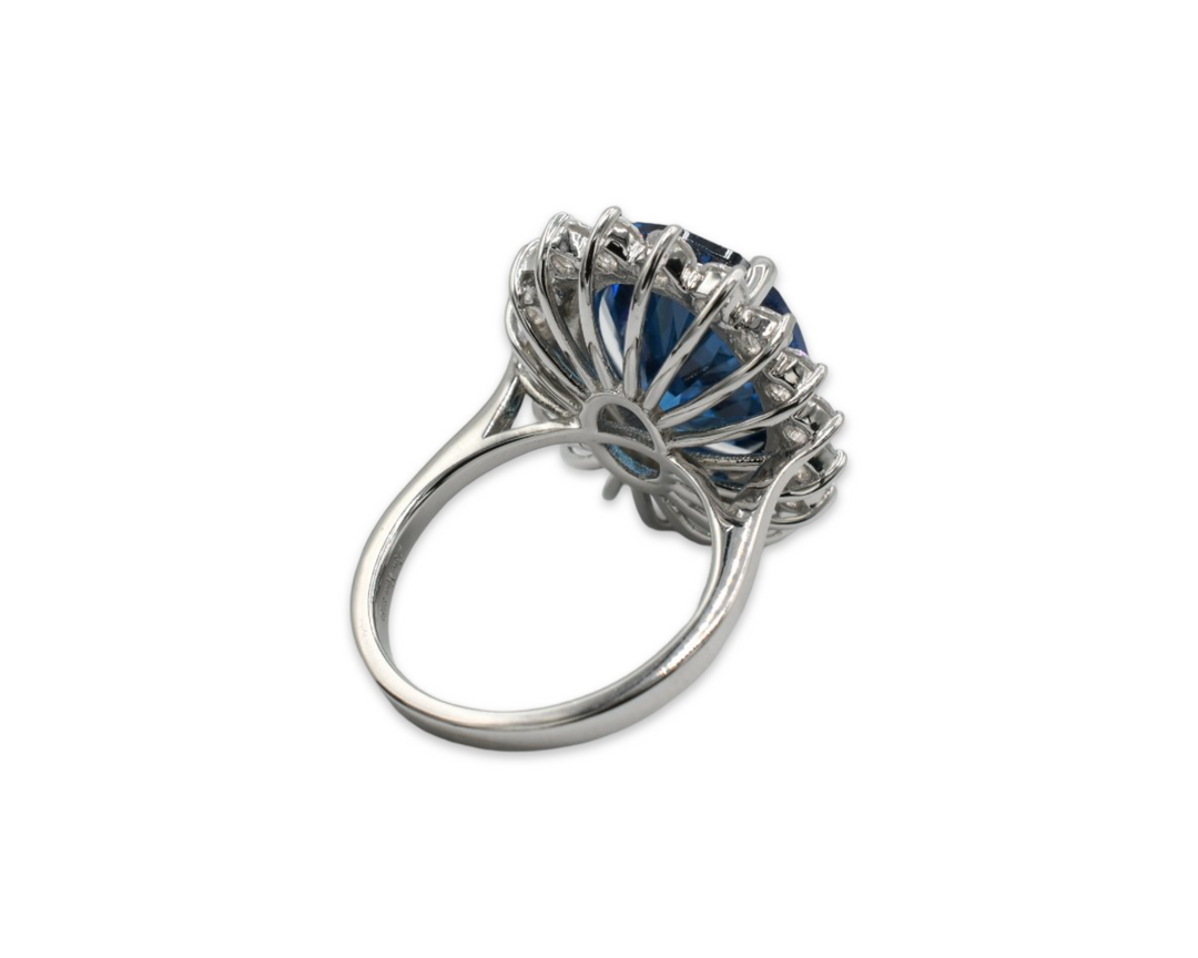 Princess Sapphire Ring / Anillo Plata 925