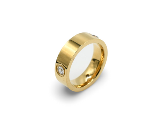 Love Diamond Band Ring / Anillo