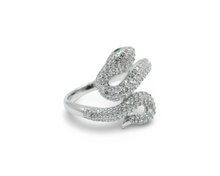 Load image into Gallery viewer, Silver Snake Ring Anillo Plata