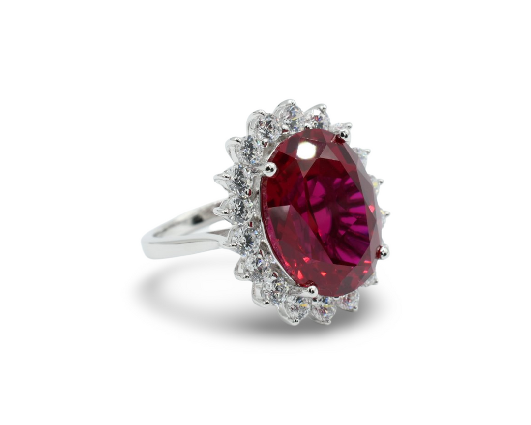 Princess Red Ring / Anillo Plata 925