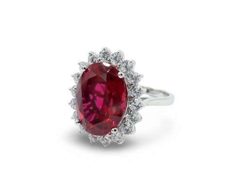 Princess Red Ring / Anillo Plata 925